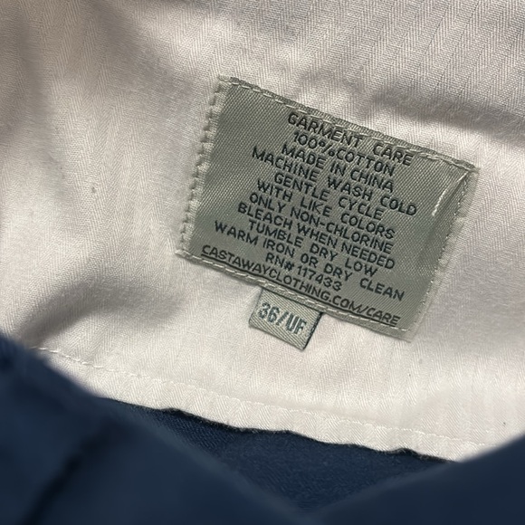 Castaway Harbor Pant Stretch Twill Nantucket Navy with American Flag - Picture 8 of 8